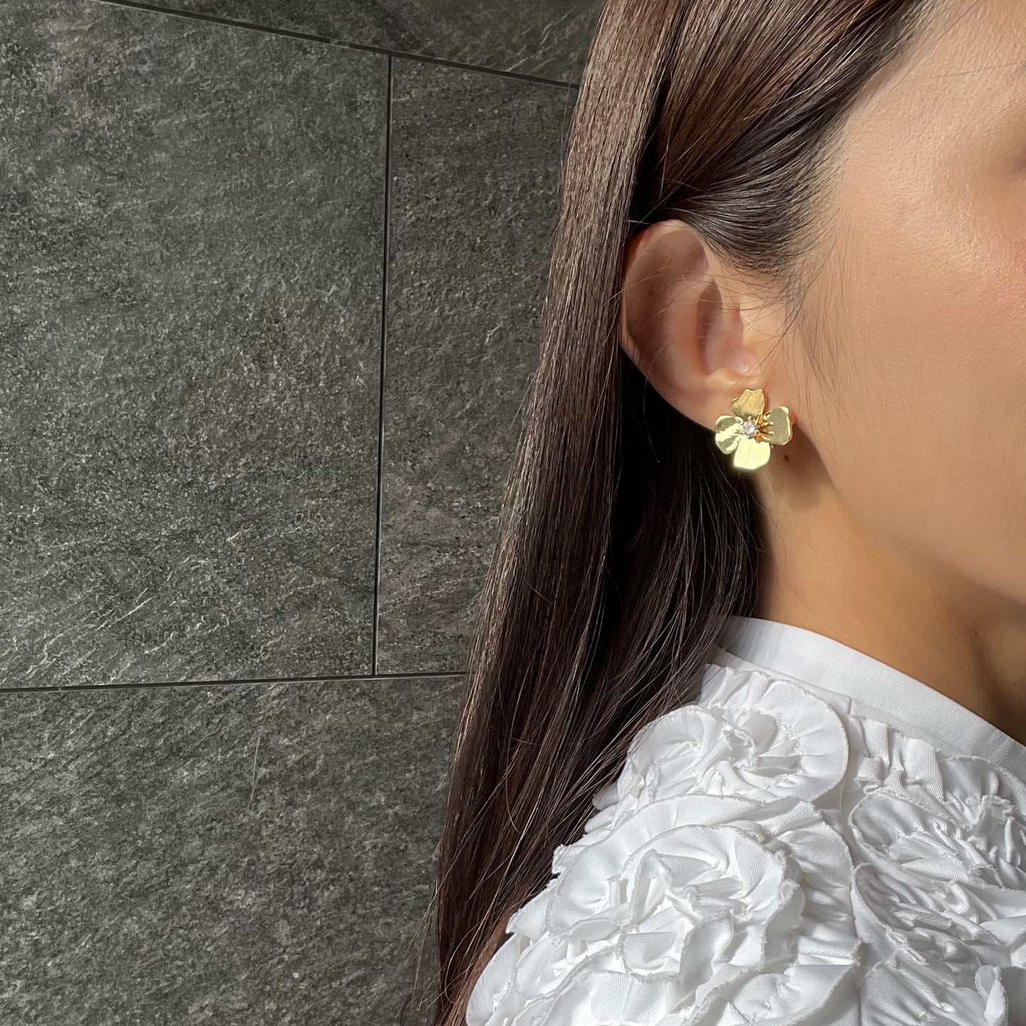 glossy flower pierce&earring(グロッシーフラワーピアス/イヤリング)