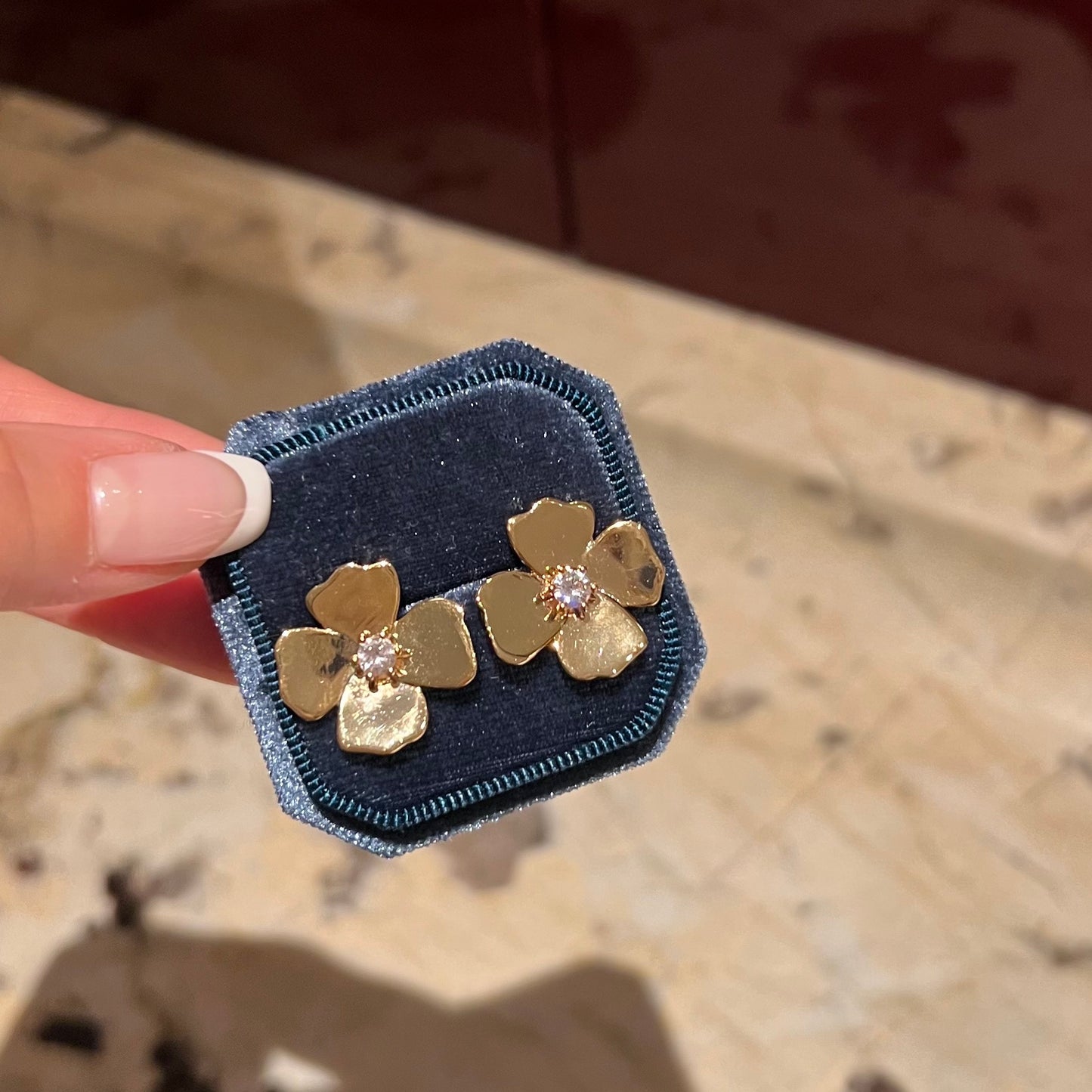 glossy flower pierce&earring(グロッシーフラワーピアス/イヤリング)