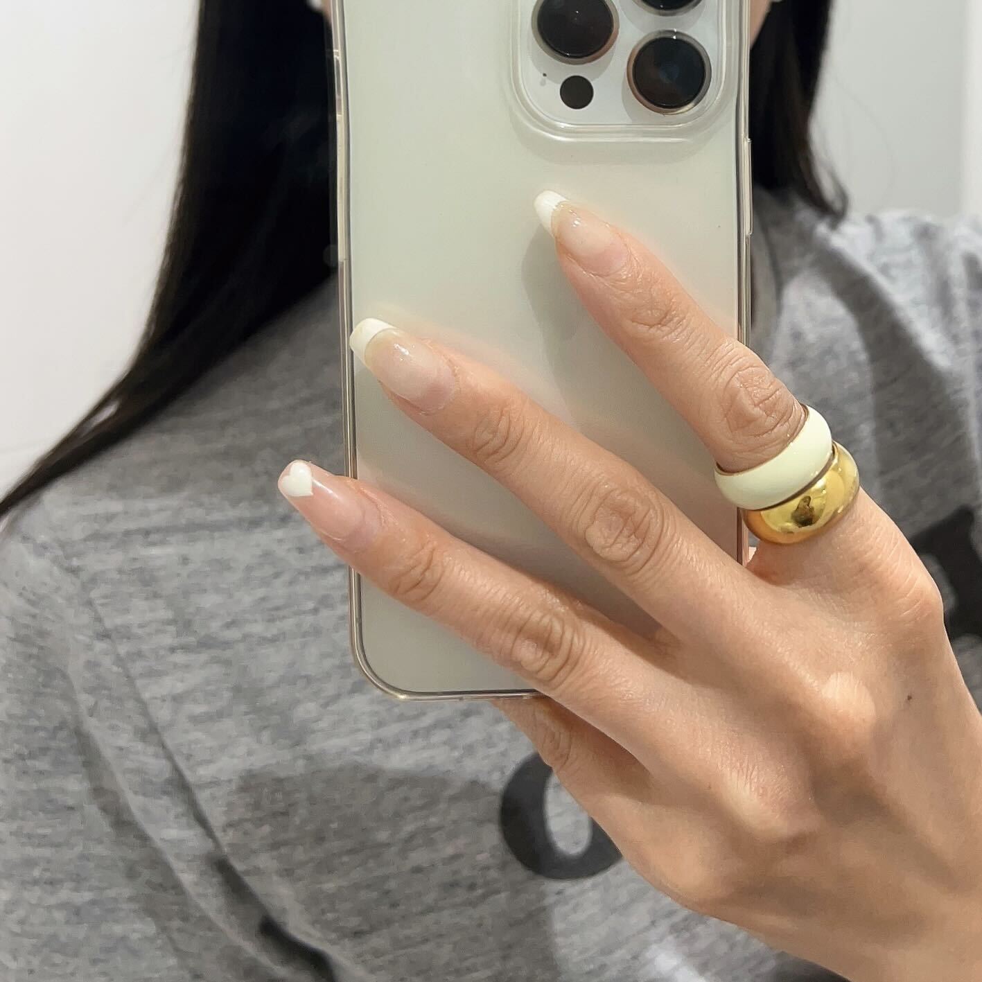 donut ring set (gold×ivory)(ドーナツリングセット)