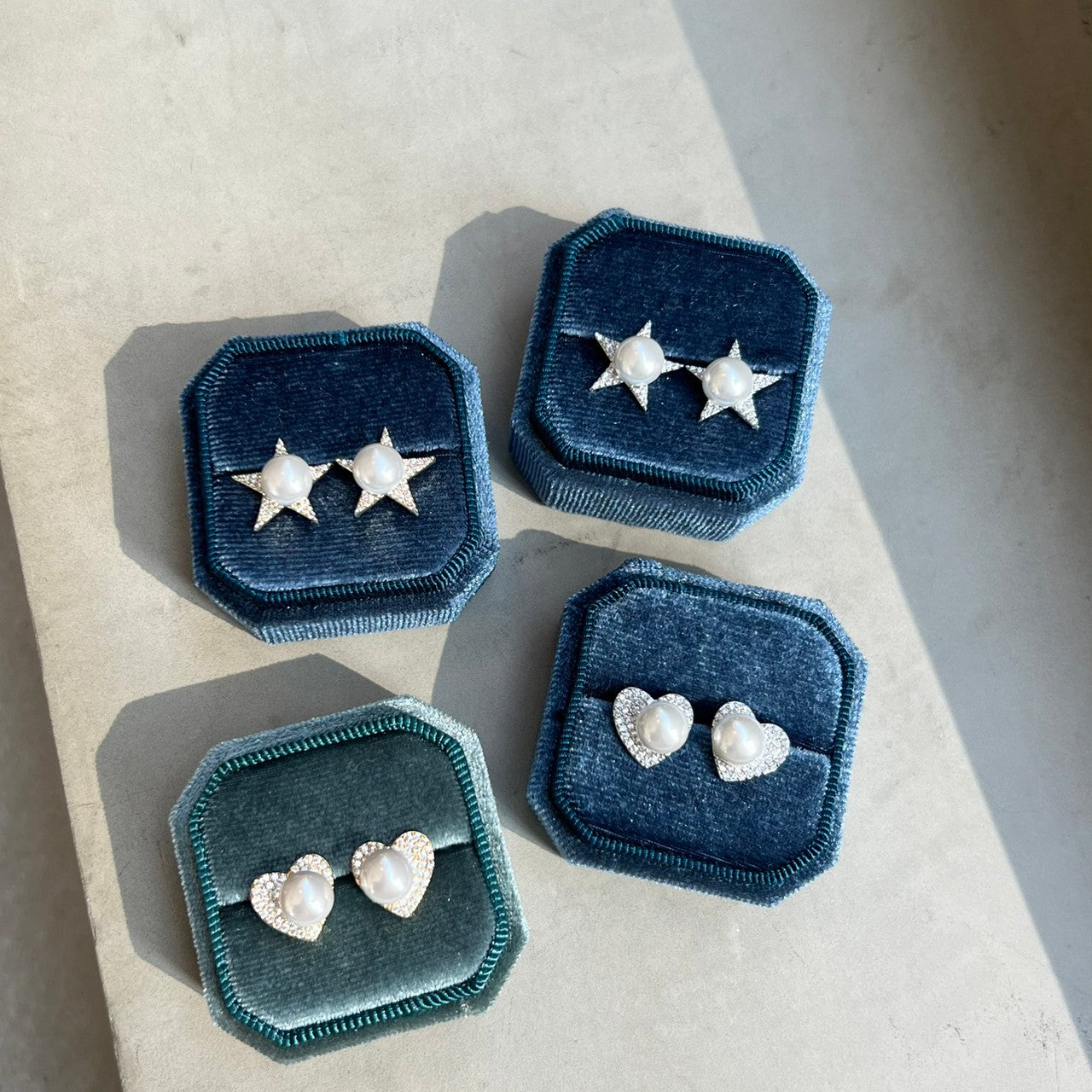 Heart Pearl pierce/earring(ハートパールピアス/イヤリング)