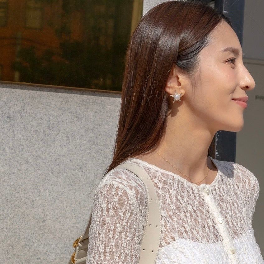 Ohoshi Pearl large pierce/earring(おほしパールラージピアス/イヤリング)