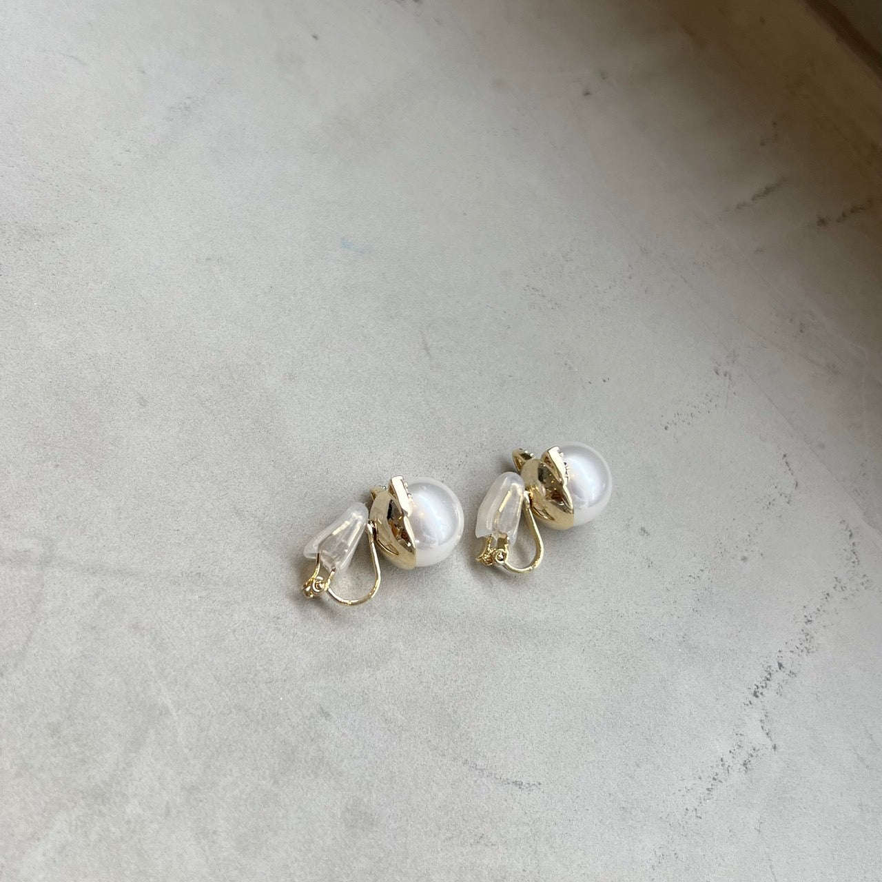 Necomimi Pearl pierce/earring(ねこみみパールピアス/イヤリング)