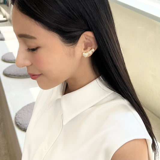 Triple Heart pierce&earring(トリプルハートピアス&イヤリング)
