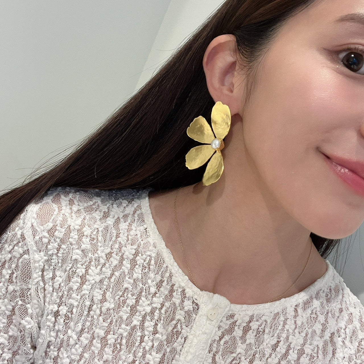 Big flower pierce(ビックフラワーピアス)