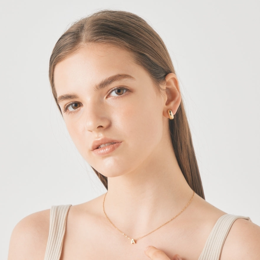 tiny initial necklace(タイニーイニシャルネックレス)