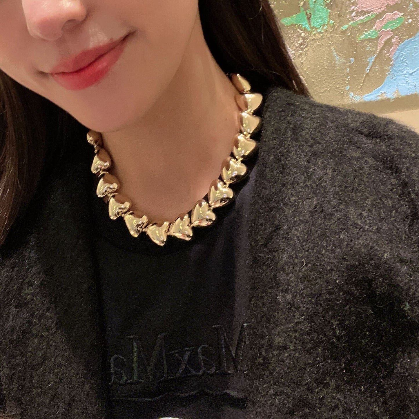 Potteri heart necklace(ぽってりハートネックレス)