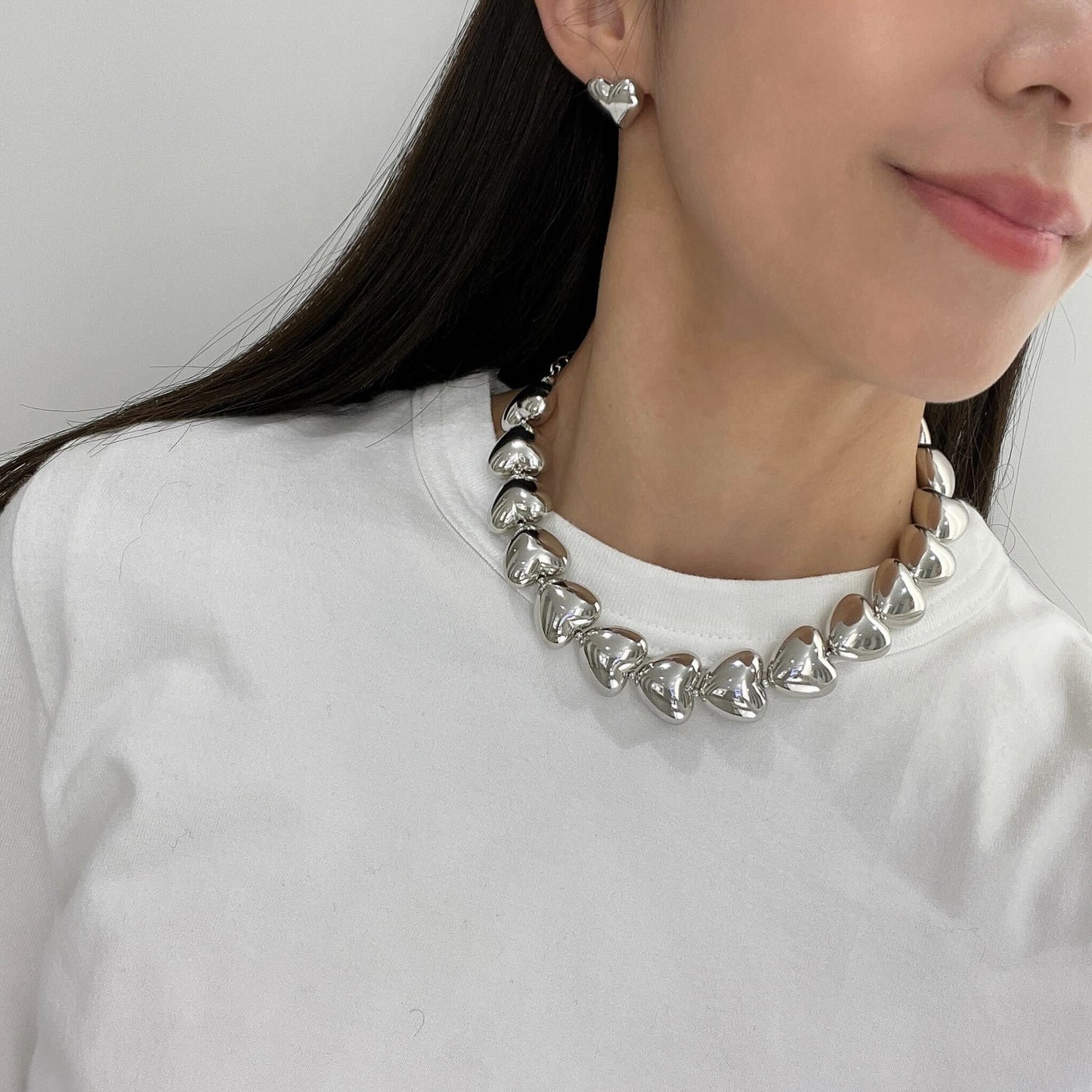 Potteri heart necklace(ぽってりハートネックレス)