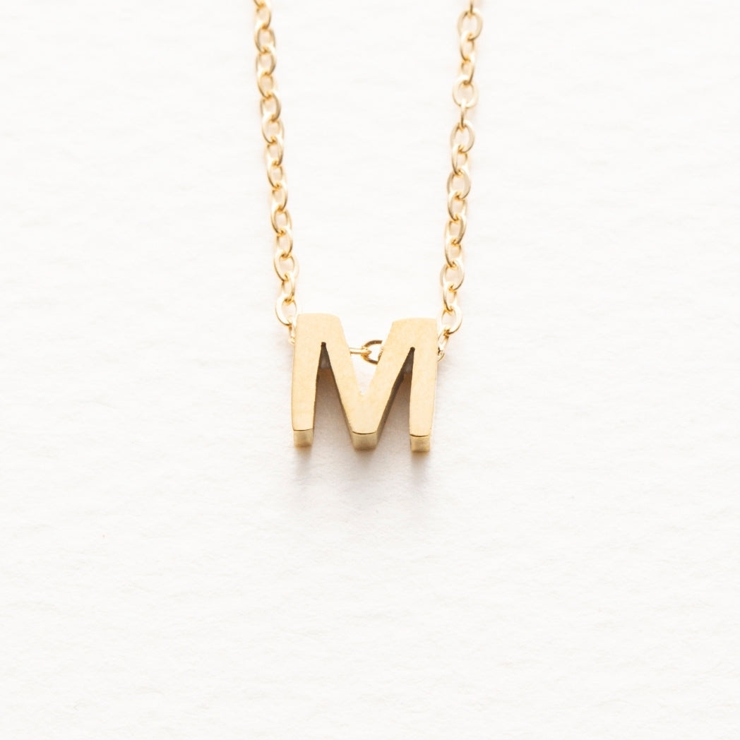 tiny initial necklace(タイニーイニシャルネックレス)