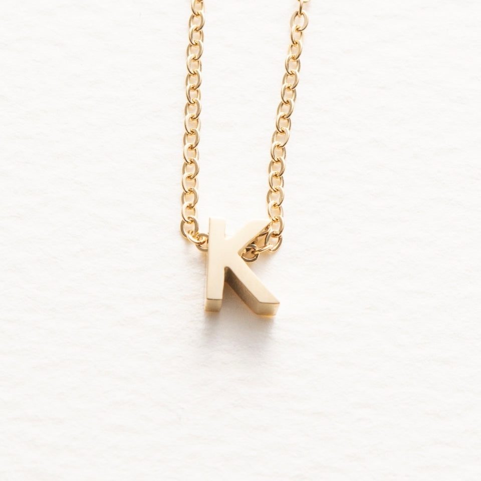 tiny initial necklace(タイニーイニシャルネックレス)