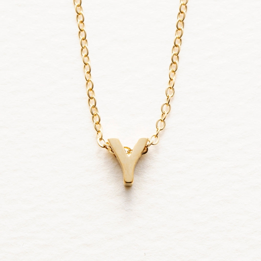 tiny initial necklace(タイニーイニシャルネックレス)