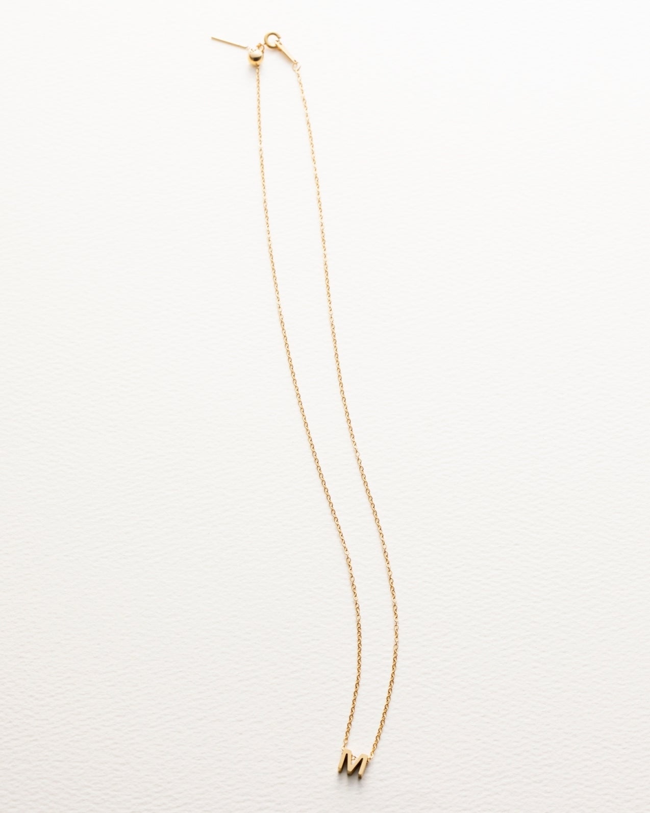 tiny initial necklace(タイニーイニシャルネックレス)