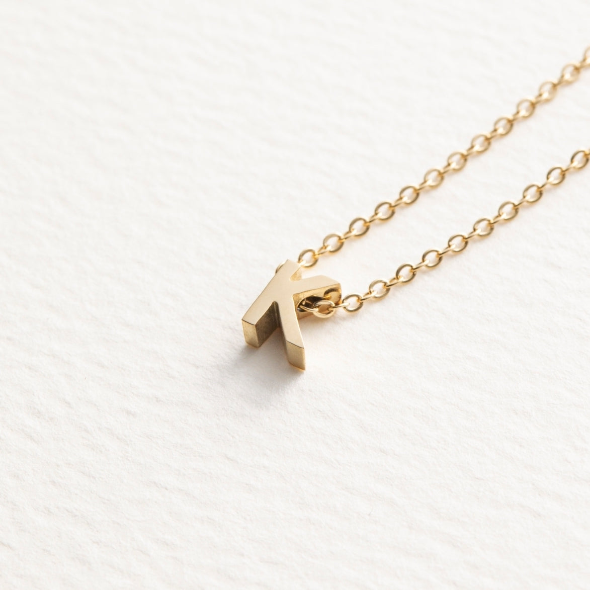 tiny initial necklace(タイニーイニシャルネックレス)