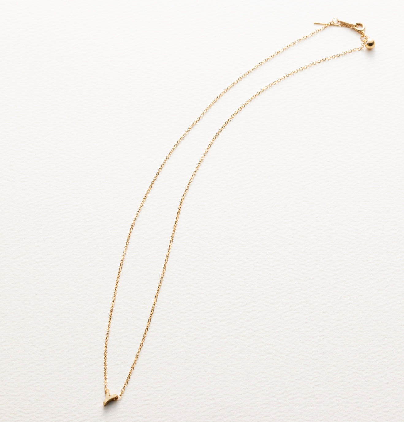 tiny initial necklace(タイニーイニシャルネックレス)