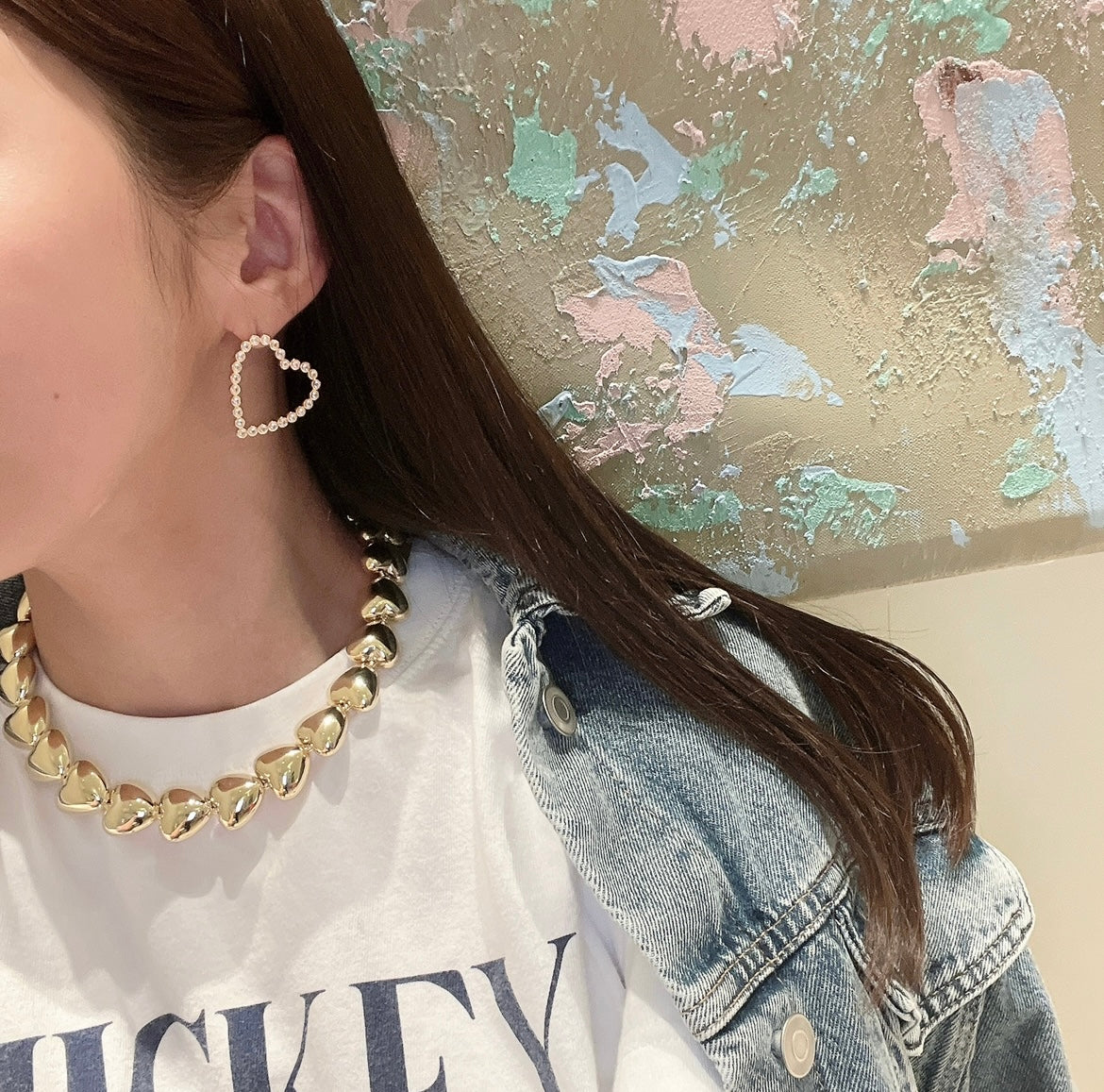 Potteri heart necklace(ぽってりハートネックレス)
