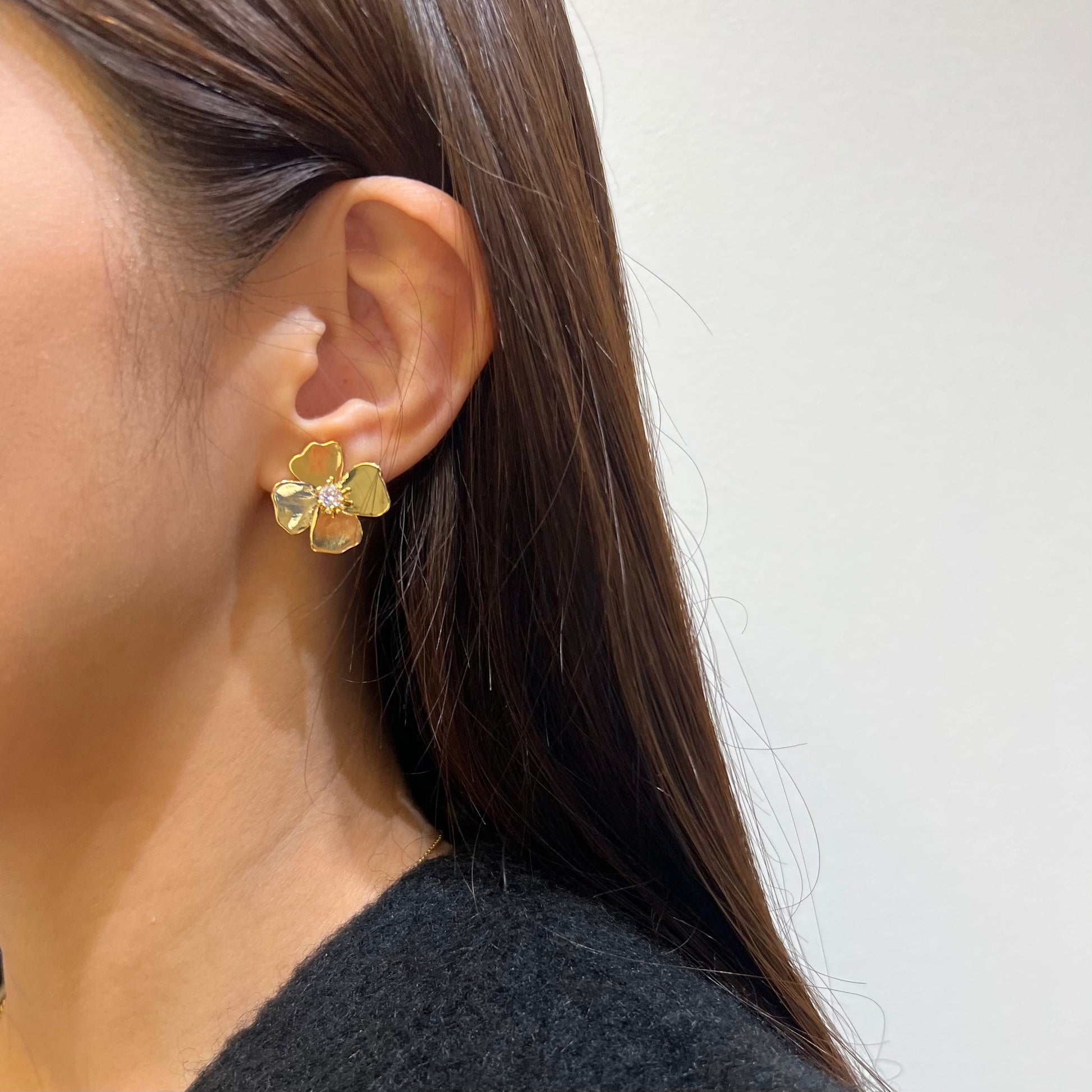 glossy flower pierce&earring(グロッシーフラワーピアス/イヤリング)